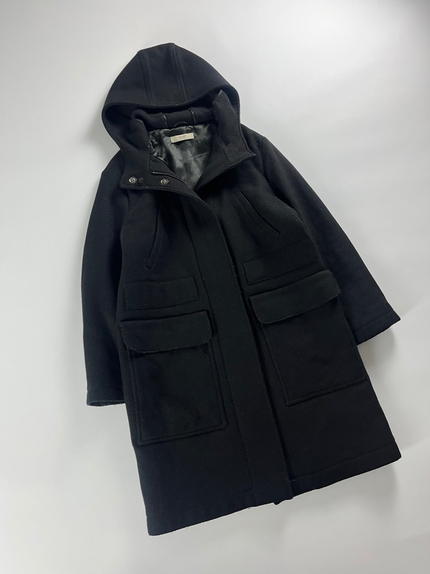 Prada Wool Black Coat FW 2006 - S