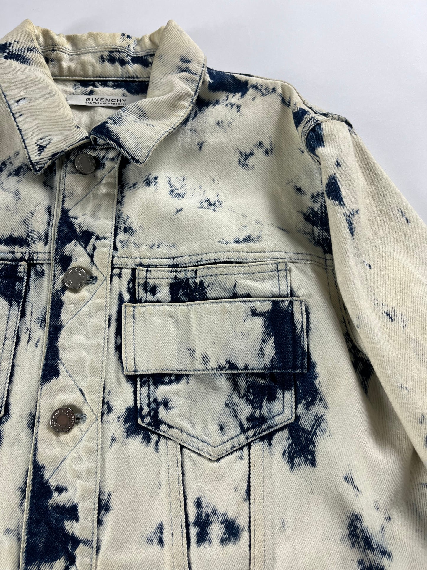 Givenchy Sample Tie Die Denim jacket SS 2017 - L