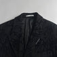 Dior Homme Sample Double Breasted Tribal Tattoo Print Coat FW 2018 - M