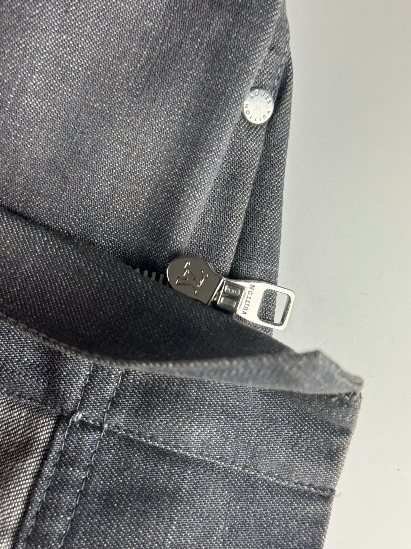 Louis Vuitton Full Zip Denim Trucker Jacket 2000s - L