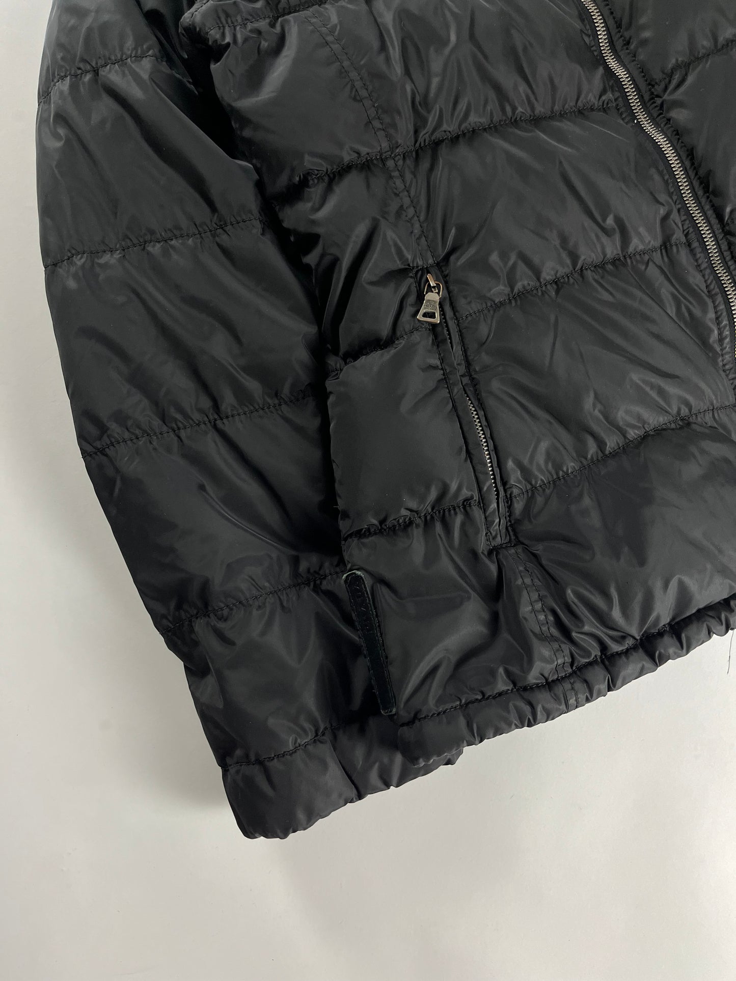 Prada Black Nylon Puffer Jacket - M