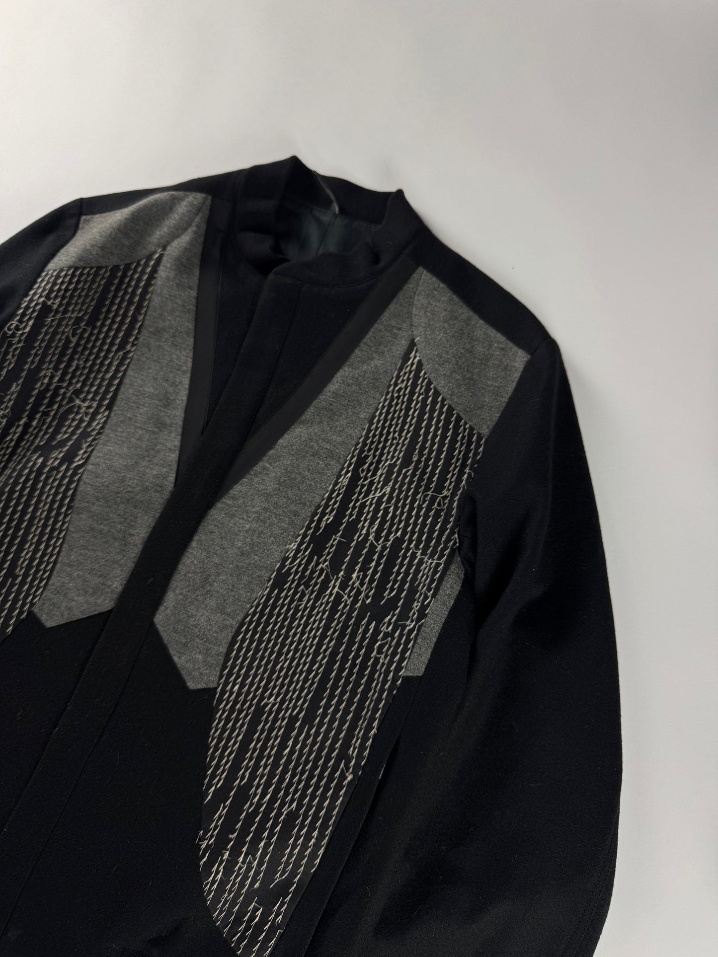 Dior Homme Embroidered Stitched Wool Jacket FW 2011 - M