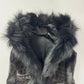 Prada Leopard Ponyhair Print Coyote Fur Trimmed Sleeveless Coat FW 2012 - XS