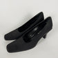 Prada Soft Black Square Toe Heels 1990s - 38,5 IT/39 EU