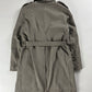 Prada Grey Striped Minimalist Belted Coat FW 2000 - L