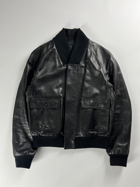 Gucci Premium Leather Shawl Collar Jacket FW 2004 - L