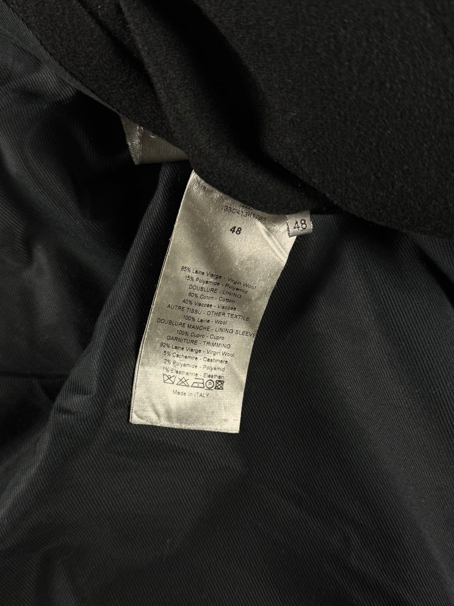 Dior Homme Embroidered Stitched Wool Jacket FW 2011 - M