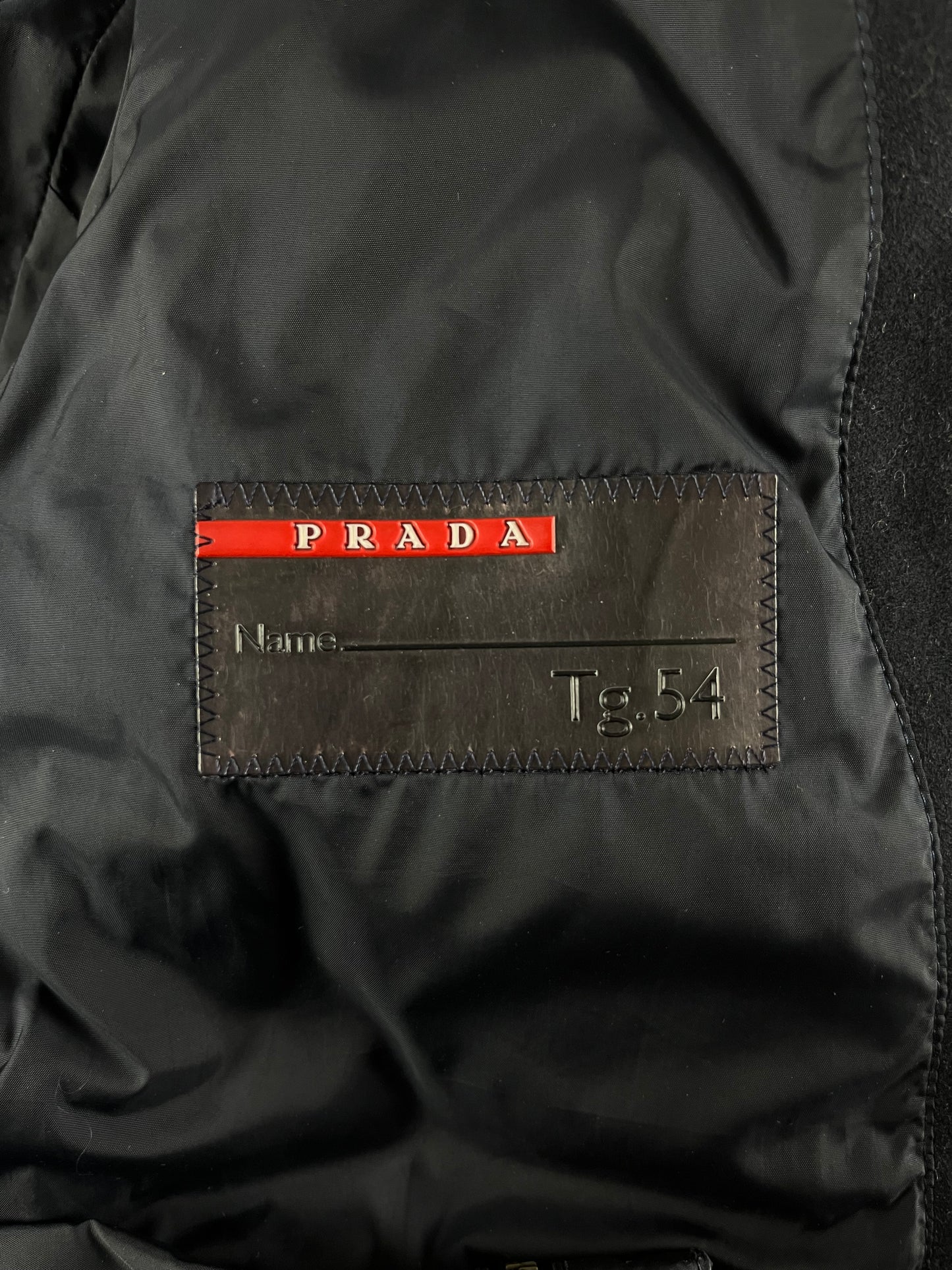 Prada Denim Puffer Jacket 2000s - L