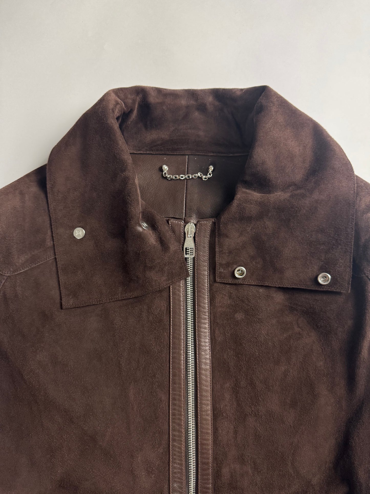 Louis Vuitton Sample Hybrid Patched Leather Pure Suede High Collar FW 2008 - S