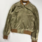 Celine Sample Light Brown Satin Bomber Jacket 2020s - S
