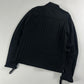 Prada Linea Rossa Black Straight Quilted Nylon Zipper Jacket FW 2001 - M