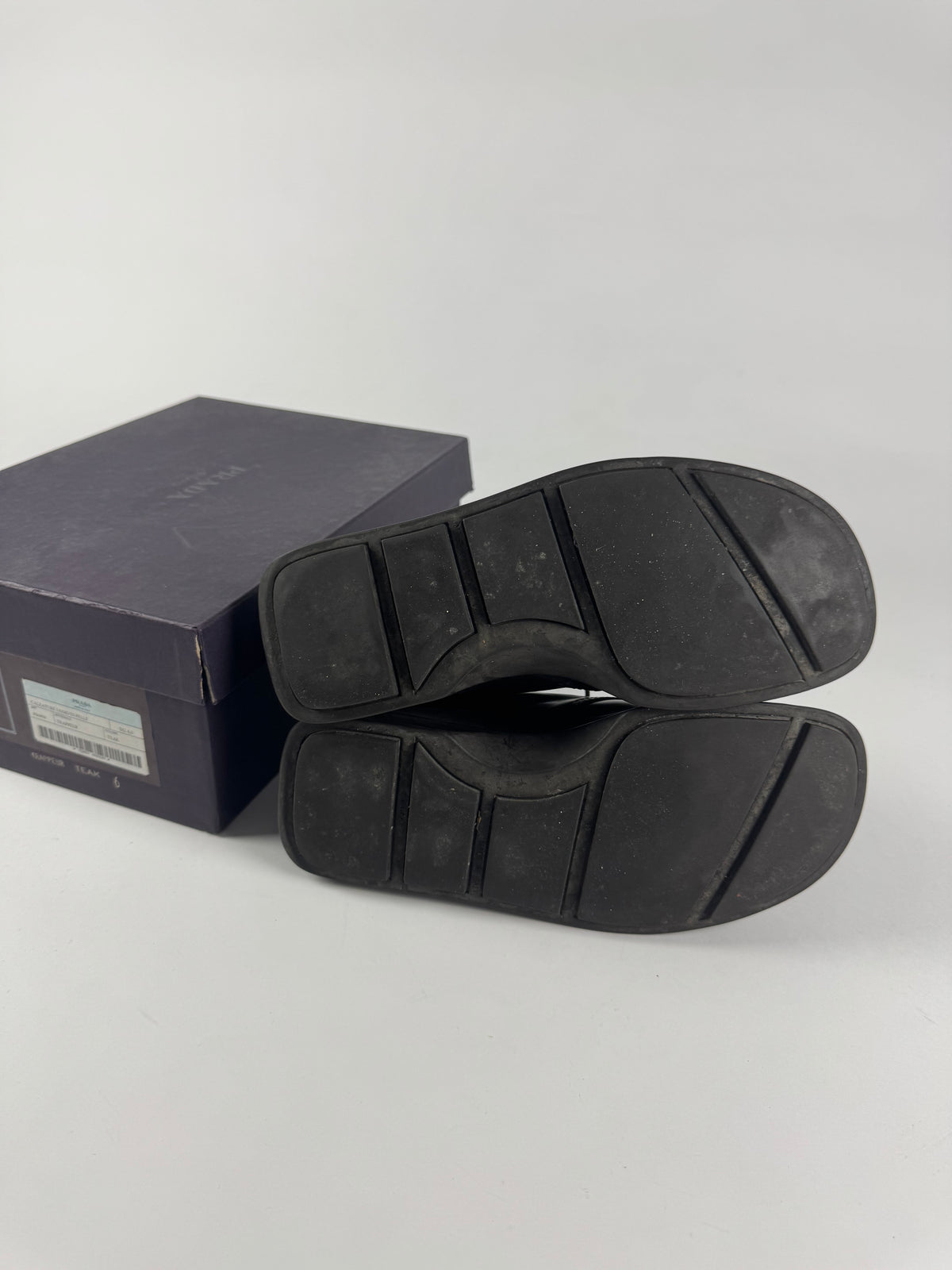Prada Leather Platform Laced Loafers FW 1999 - 41 EU