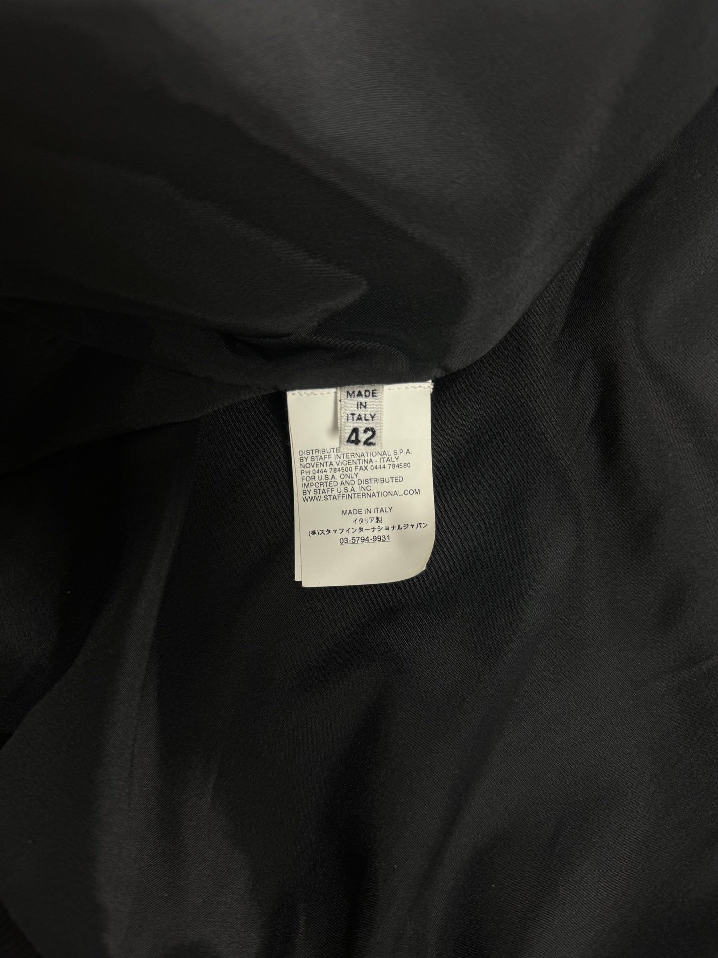 Maison Martin Margiela Unfinished Sample Removable Scarf Leather Jacket 2010s - S