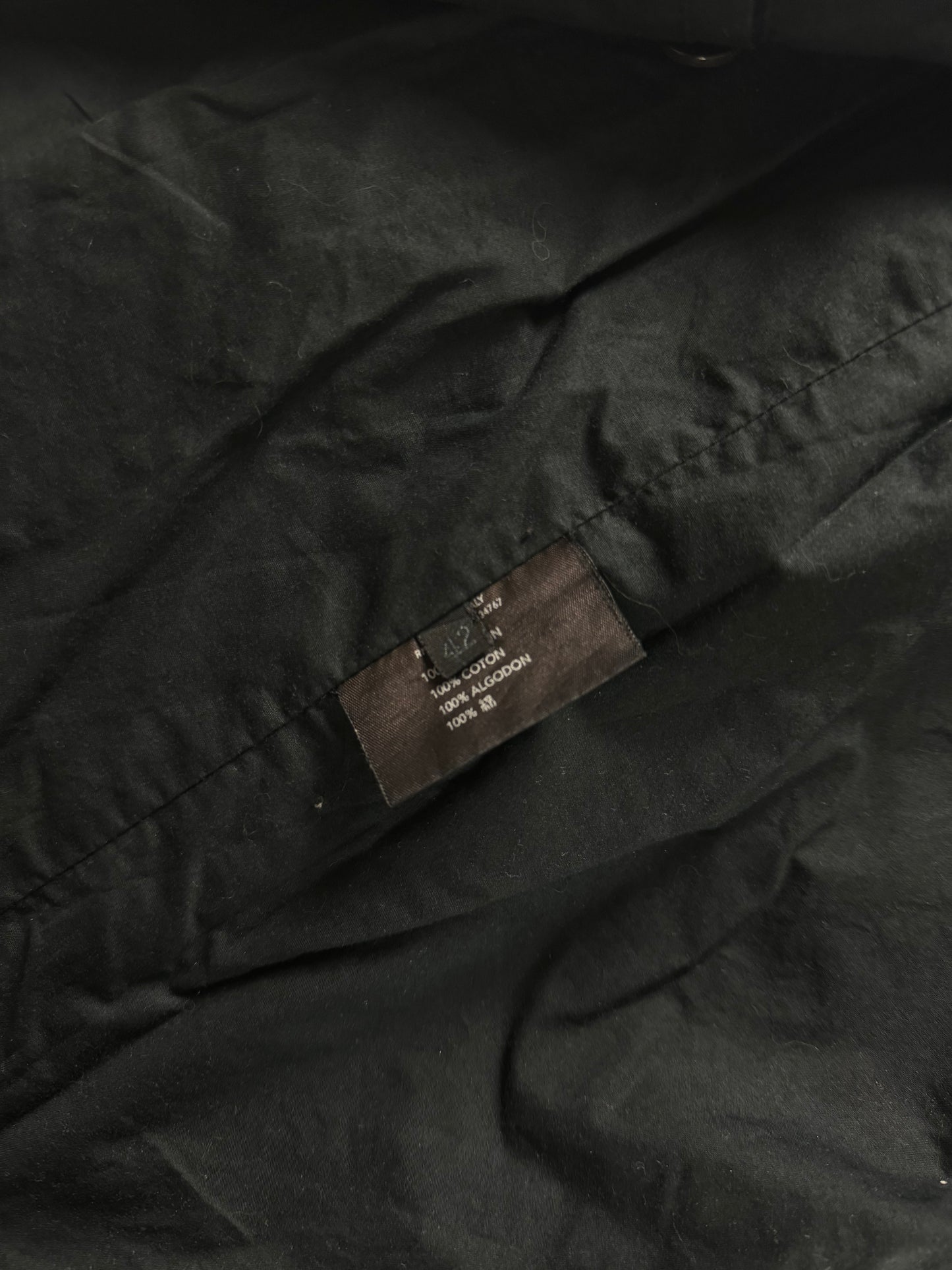 Prada Blackout Double Zip Windbreaker Jacket 2000s - S