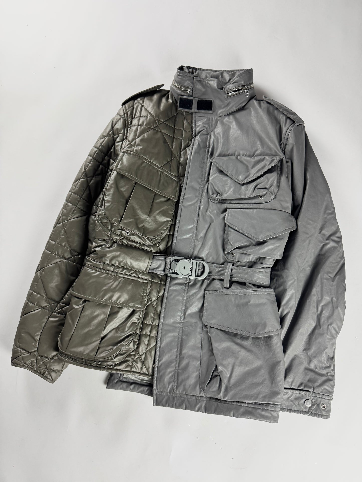 Dior Sample Split Oblique Belted Asymmetric Jacket FW 2023 - M