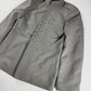 Louis Vuitton Sample Grey Wool Napoleonic Military Stand Collar Epaulettes Officer Jacket FW 2019 - M