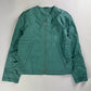 Hermès Sample Turquoise Lightweight V Neck Blouson Exposed Stitching SS 2022 - M