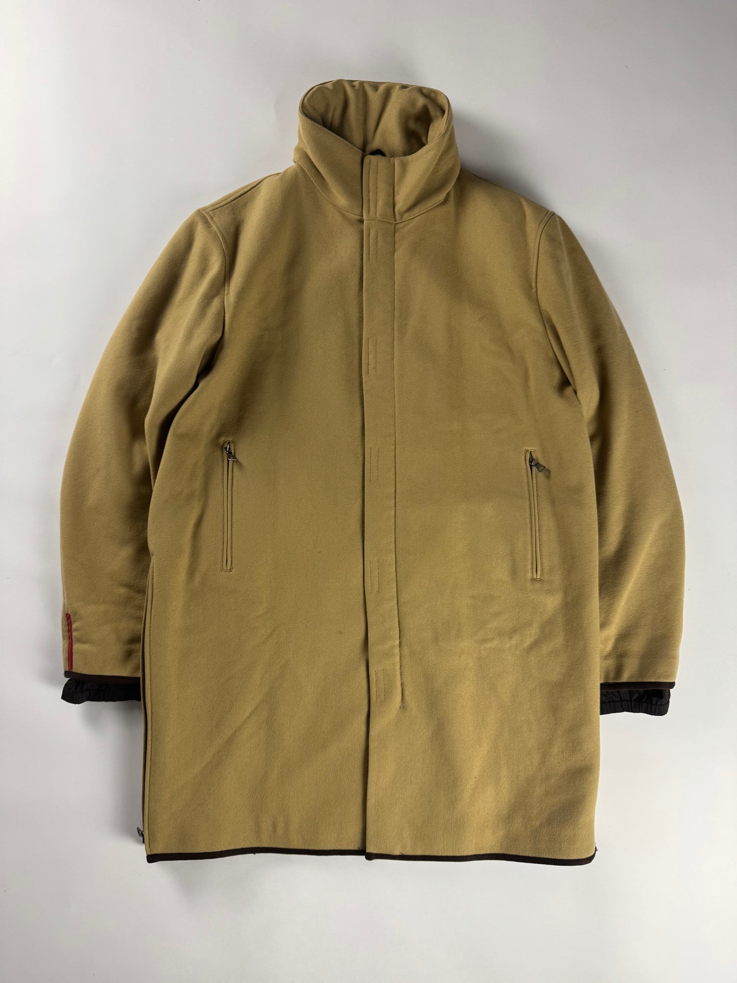 Prada Linea Rossa Camel Wool Coat FW 1999 - L