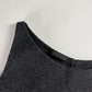 Prada Dark Grey Silk Cut Out Paneled Wool Dress FW 1998 - S