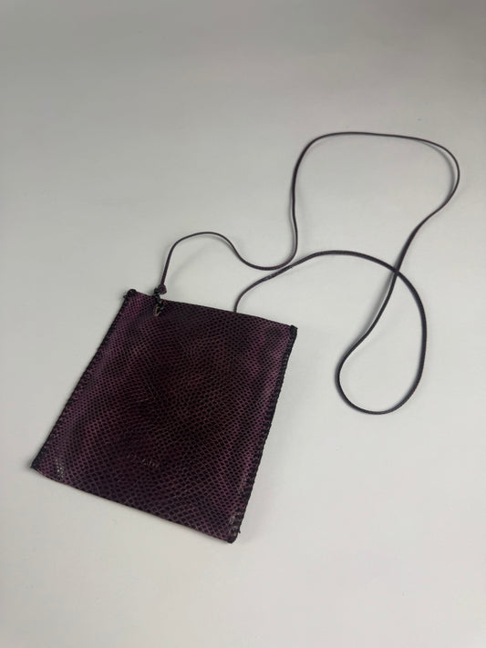 Prada Snakeskin Leather Small Pouch Pocket Bag 2000s - OS