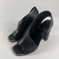 Celine Calfskin Square Toe Asymmetrical Heel Slingback Scandal Pumps SS 2015 - 38 EU