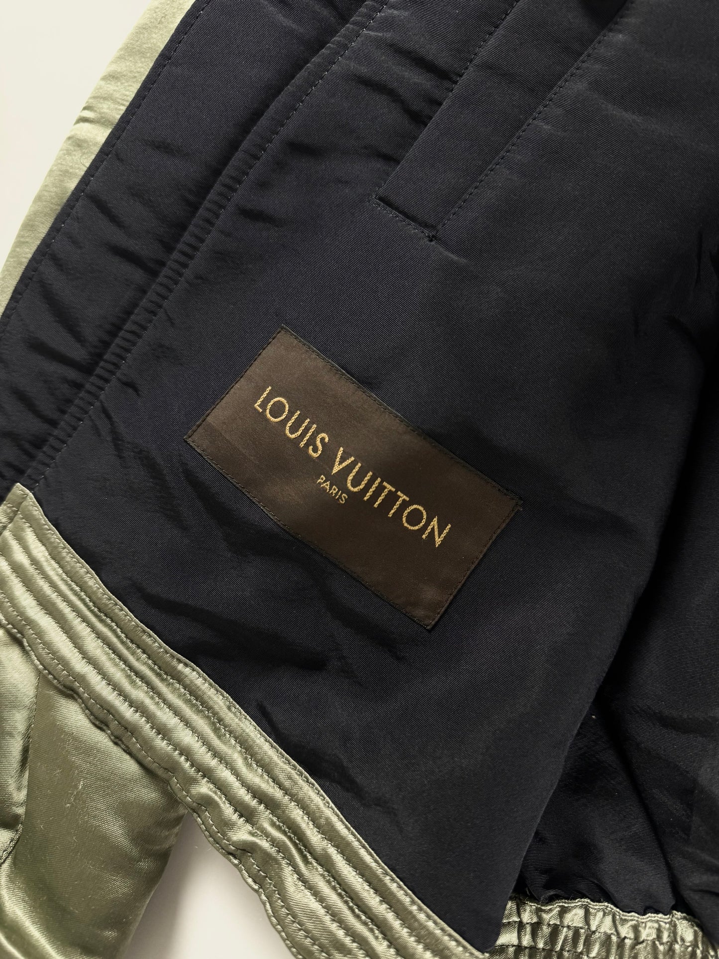 Louis Vuitton Patent Green Military Bomber Jacket SS 2015 - M