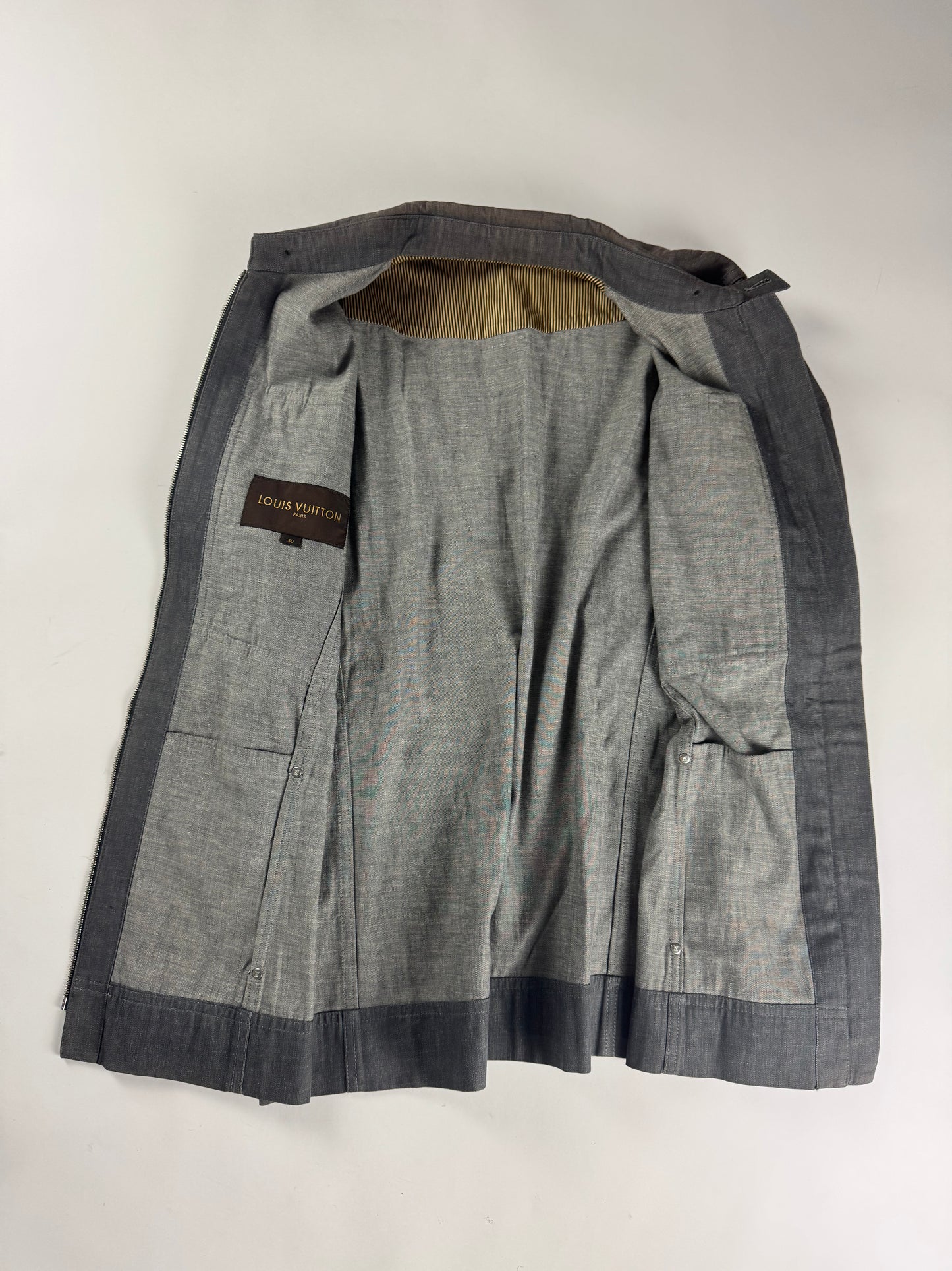 Louis Vuitton Full Zip Denim Trucker Jacket 2000s - L