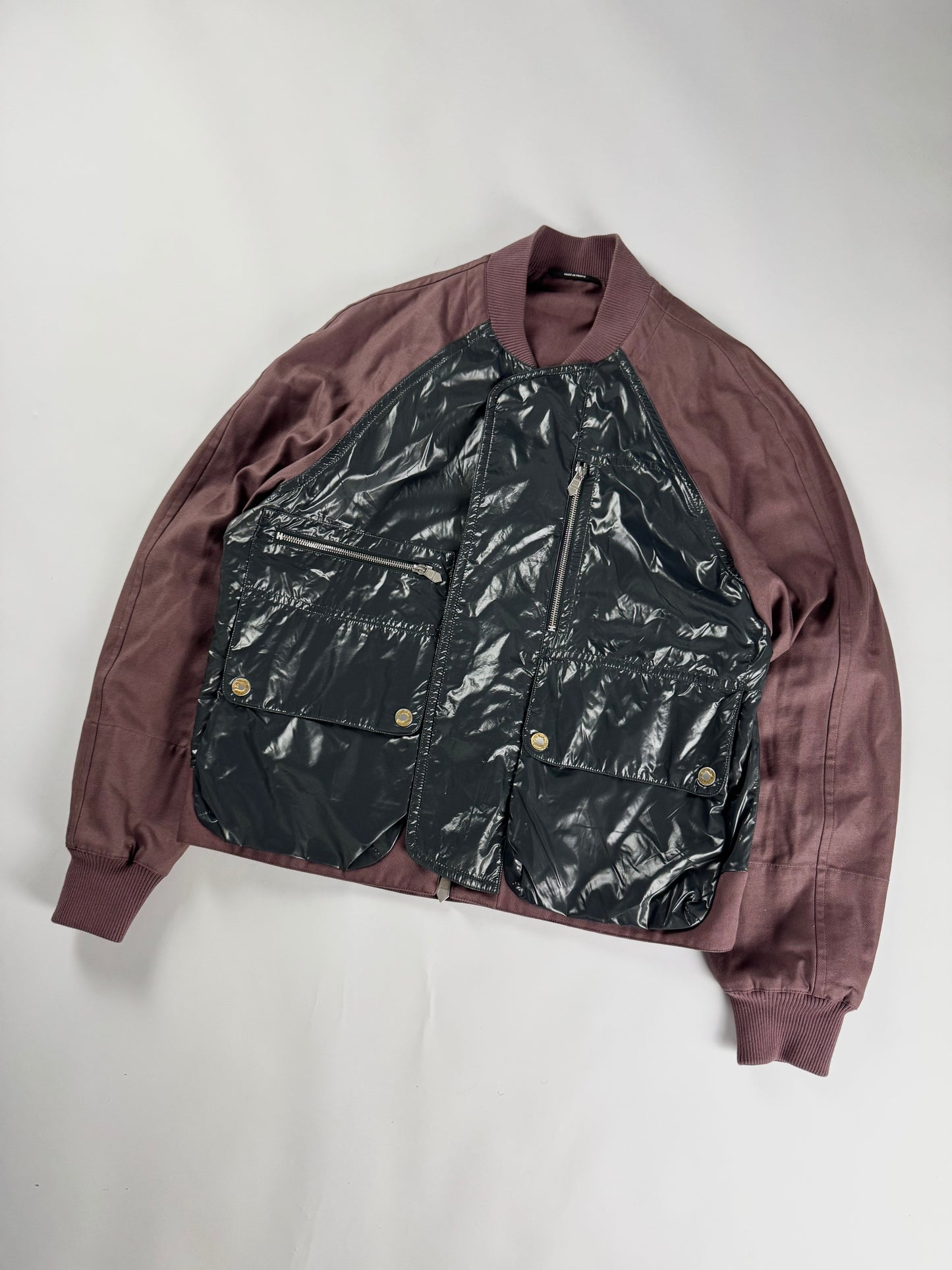 Hermès Sample Reversible Lacquered Nylon Prune Canvas Jacket SS 2022 - M