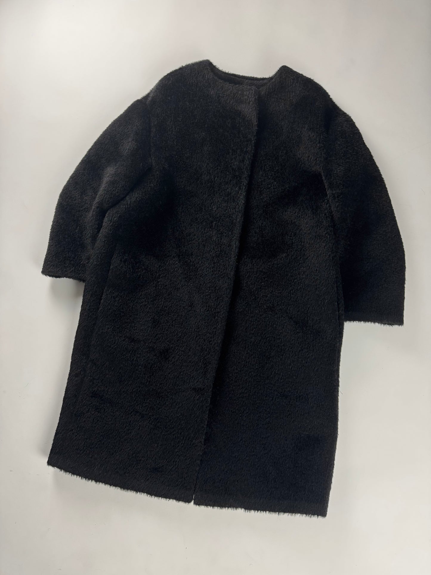 Prada Milano 3/4 Arm Long Plush Coat FW 2018 - XS