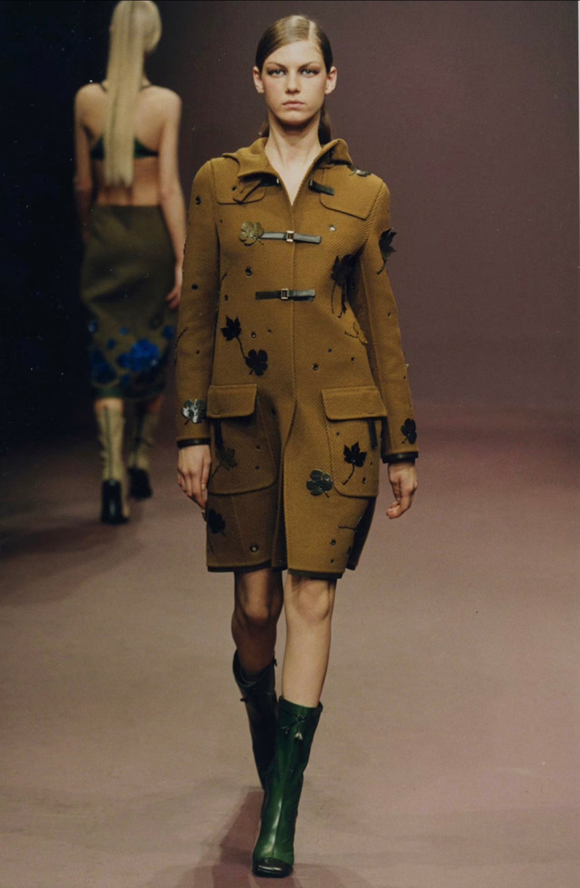 Prada Multi Belted Camel Jacket FW 1999 - S