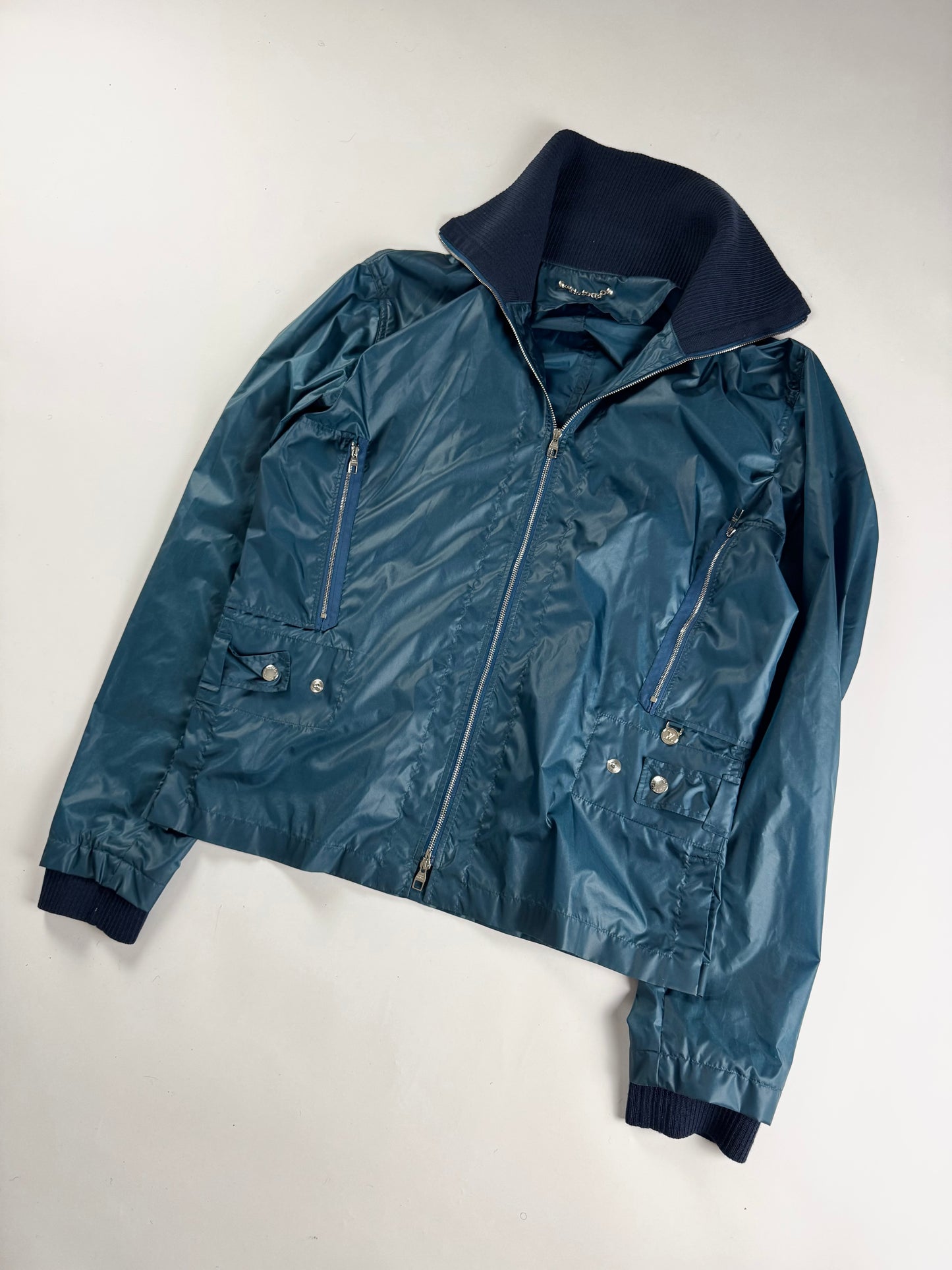Louis Vuitton Blue Military Technical Turtleneck Jacket FW 2008 - M