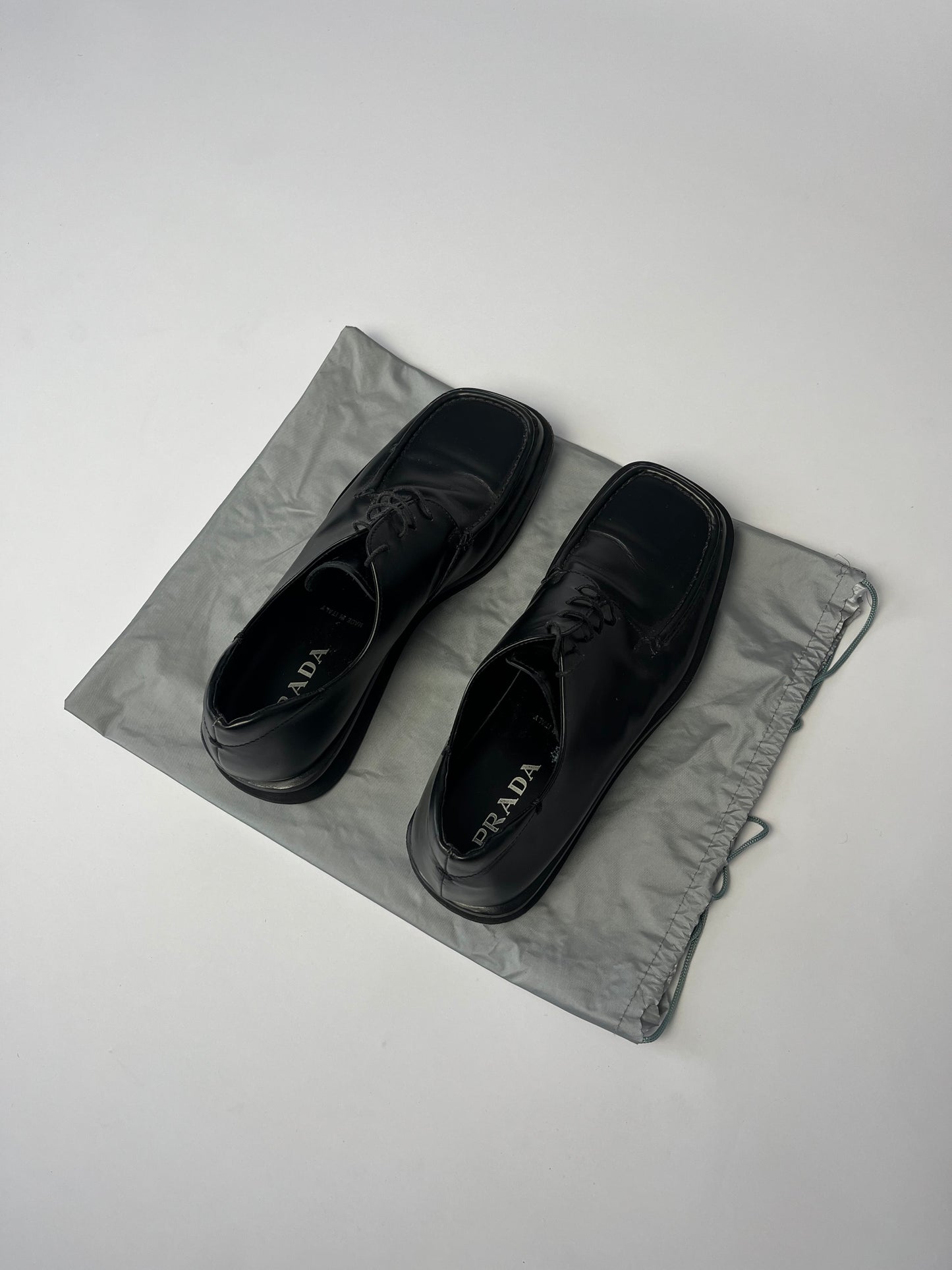 Prada Leather Platform Loafers SS 1999 - 44 EU