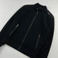 Prada Wool Zipper Leather Shoulders Jacket FW 2011 - M