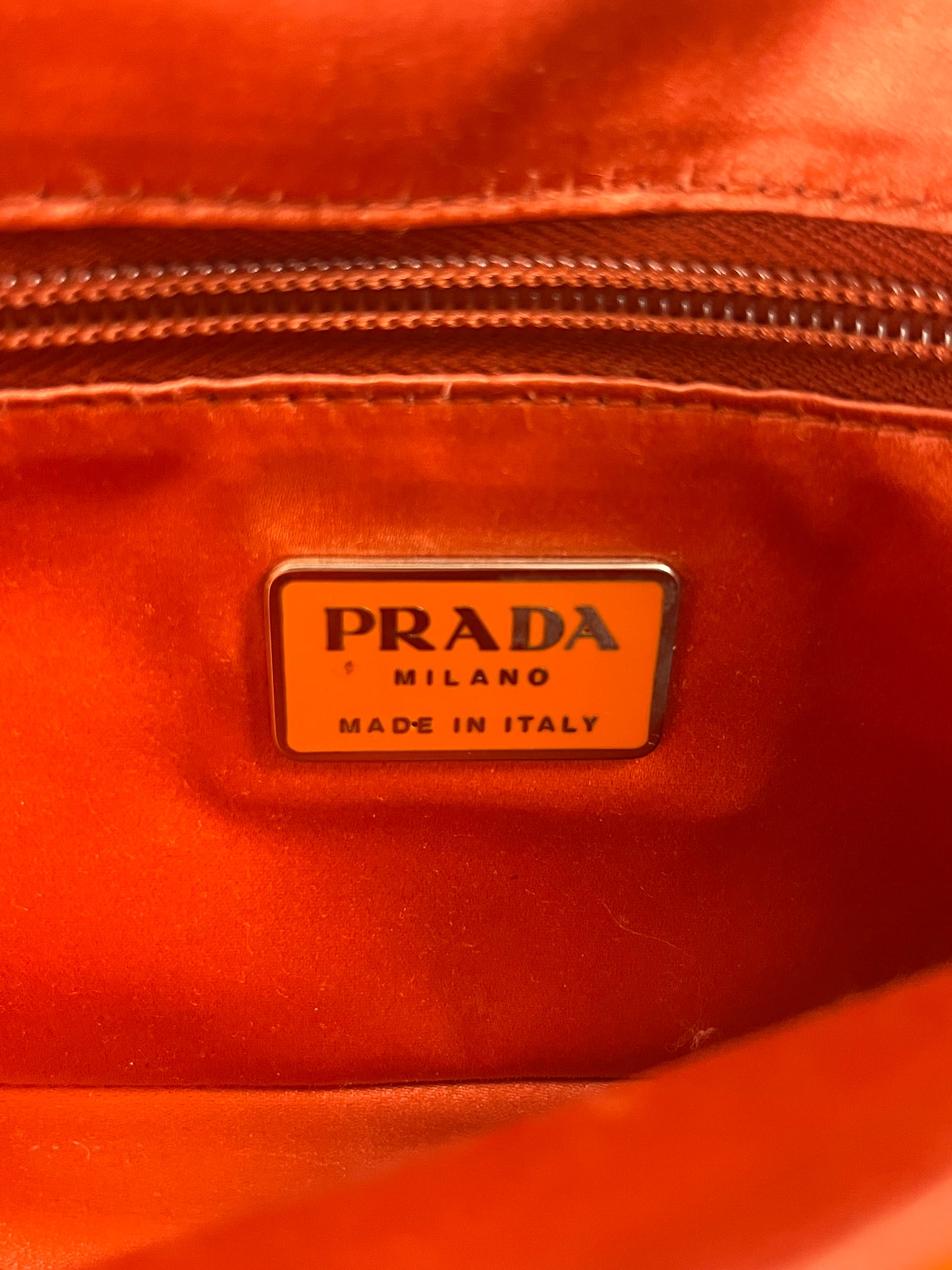 Prada Patent Orange Shoulder Bag FW 1999 - OS