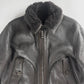 Louis Vuitton Dark Brown Fur Lining Heavy Sheepskin Leather Belted Coat 2000s - M