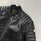 Moncler x Palm Angels Vicsek Full Grain Leather Down Moto Jacket FW 2023 - S