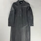 Thom Browne Sample Grigio Deer Leather Overcoat - XS