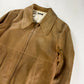 Miu Miu Camel Tan Leather Bomber Pointed Collar Jacket 2000s - M