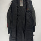 Prada Linea Rossa Funnel Collar Wool Cuffed Long Coat SS 2000 -  S
