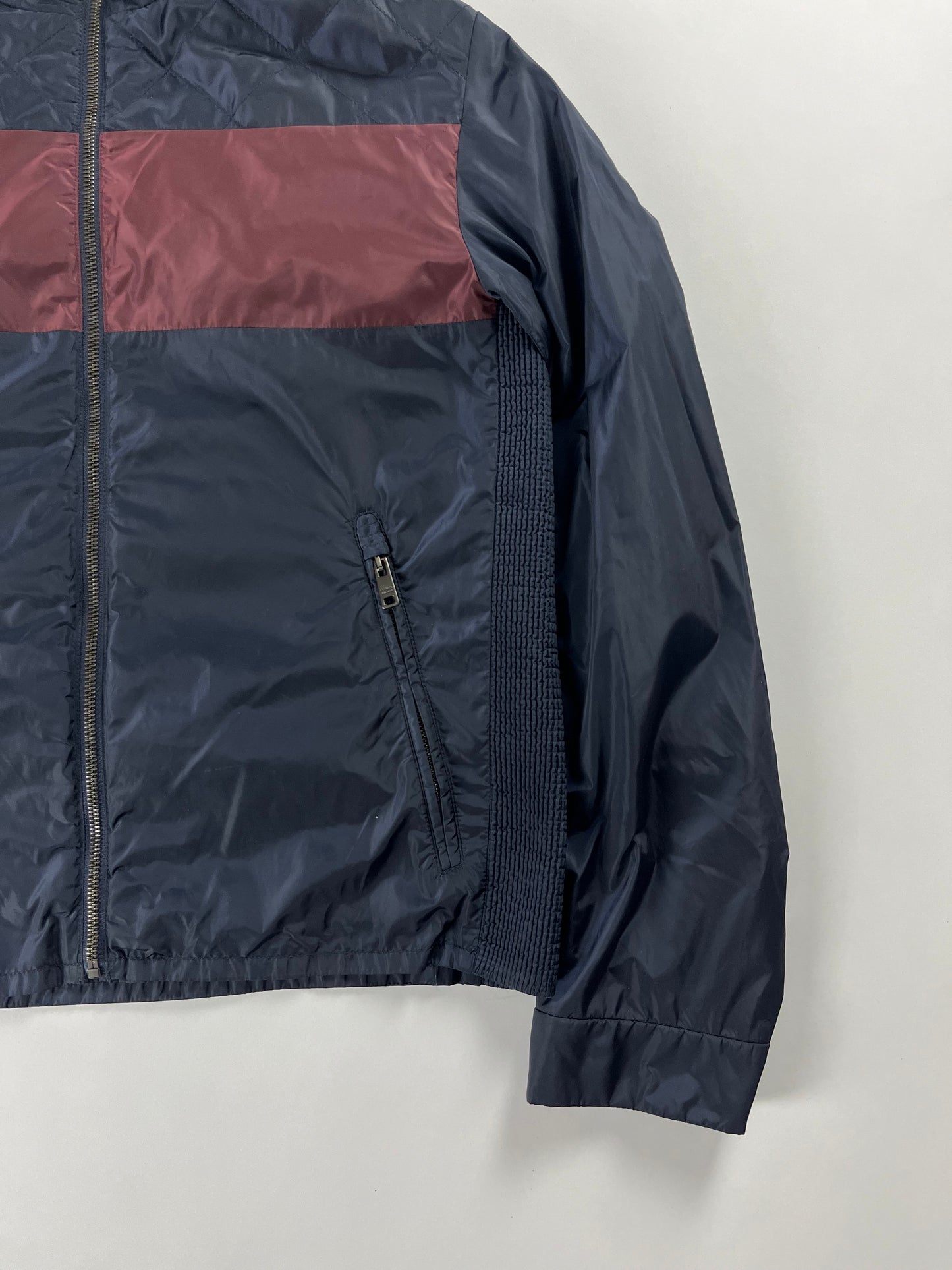 Prada Storm Stripe Nylon Light Jacket FW 2015 - M