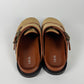 Dior x Denim Tears Sample Peace Sign Buckle Oblique Brown Mules FW 2023 - 44 EU