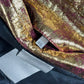 Dior Homme Sample Oro Fluxia Gold Crinkled Metallic Fuchsia Zip Trim Leather Sleeveless Jacket SS 2009 - M