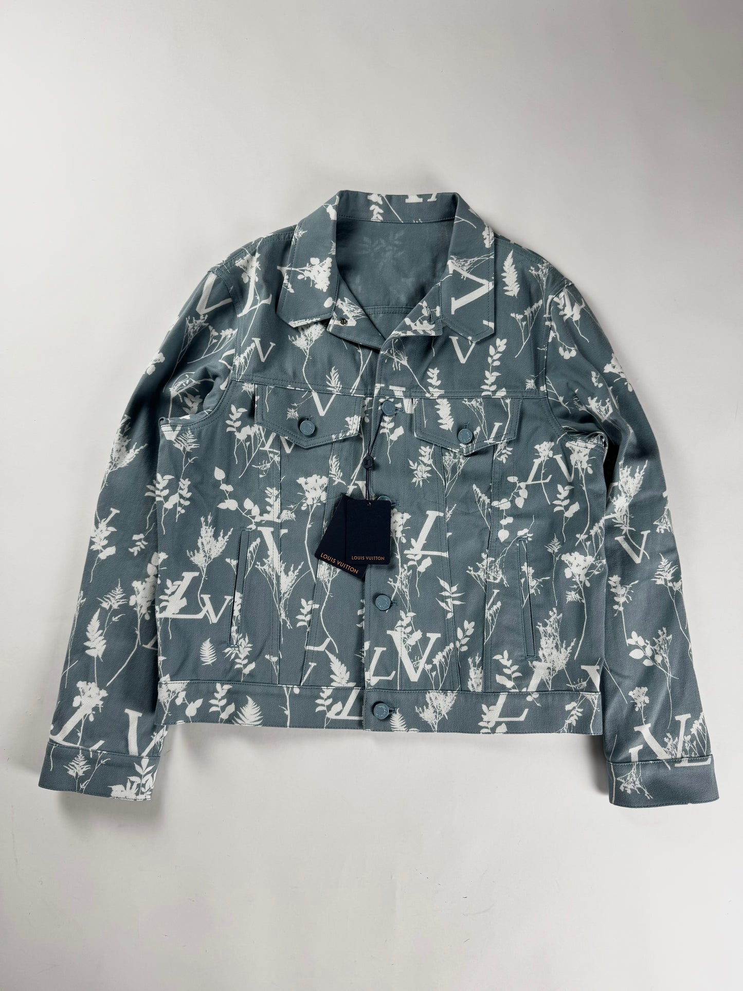 Louis Vuitton Blue Leaf Cotton Trucker Jacket FW 2022 - M