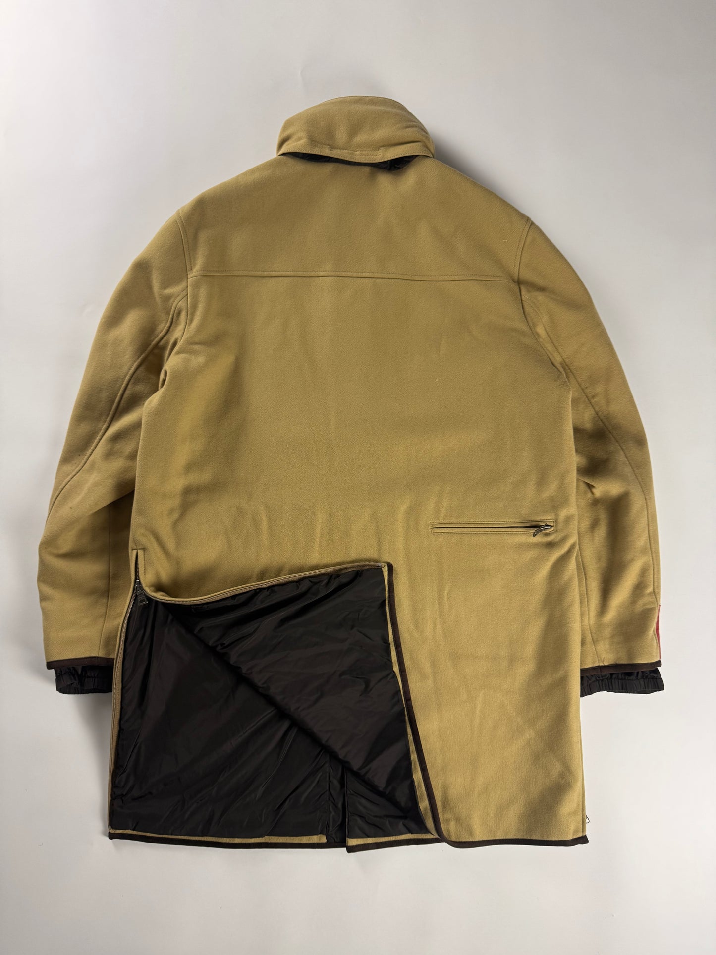 Prada Linea Rossa Camel Wool Coat FW 1999 - L