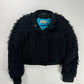 John Galliano Midnight Bloom Faux Fur Jacket 2010s - S
