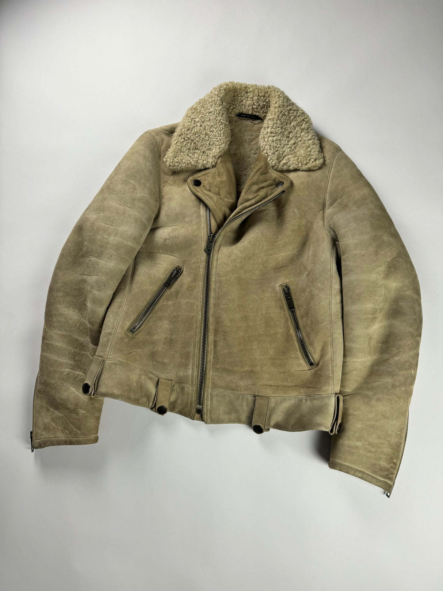 Gucci Tom Ford Aviator Thick Shearling Jacket FW 2002 - M