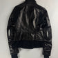 Prada Cuffed Arm Black Leather Moto Jacket SS 2000 - XS