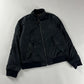 Prada Navy Double Buttoned Collar Bomber Jacket 2000s - L