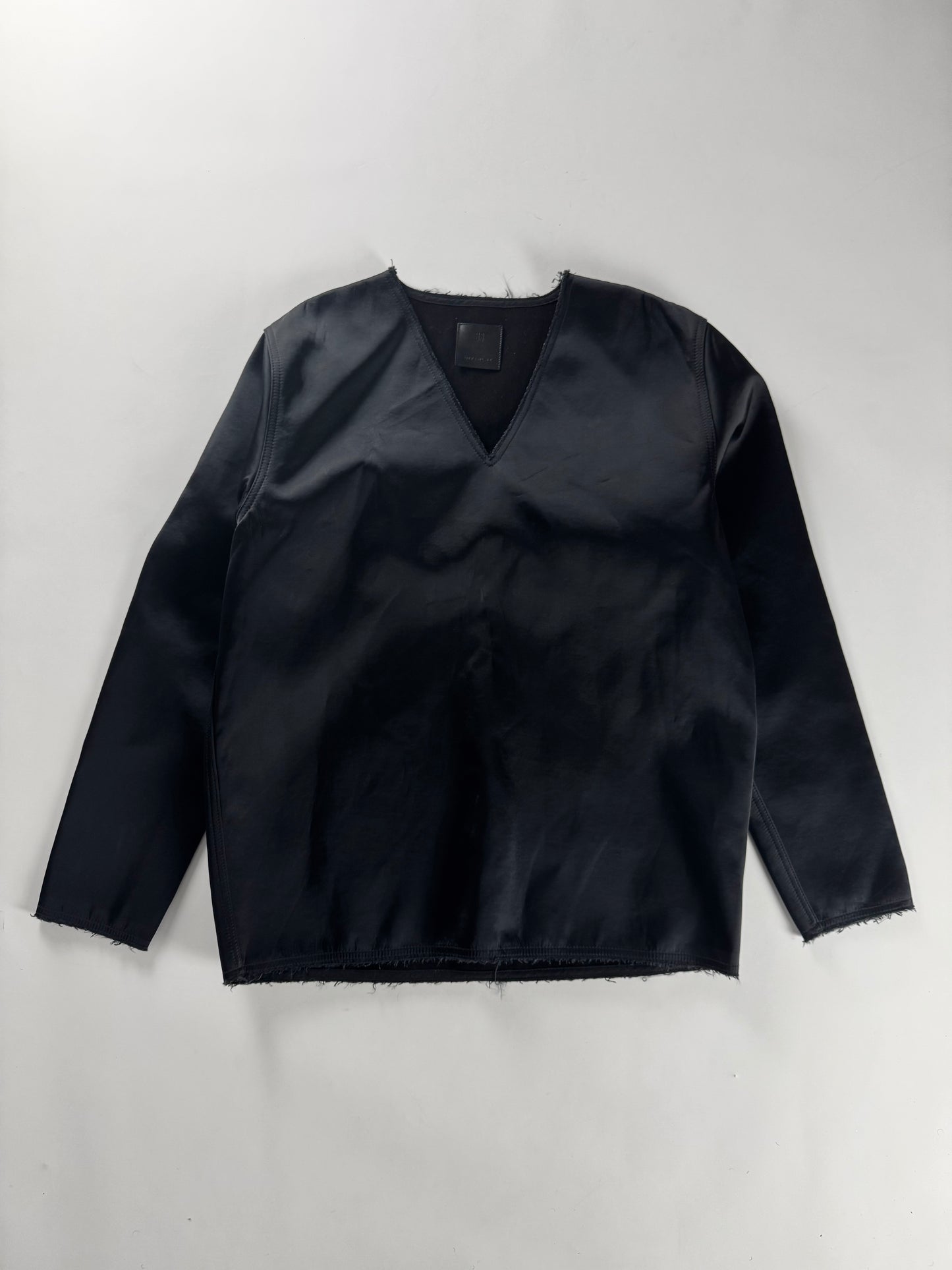 Givenchy Sample Strong V Collar Short Blouse FW 2022 - M