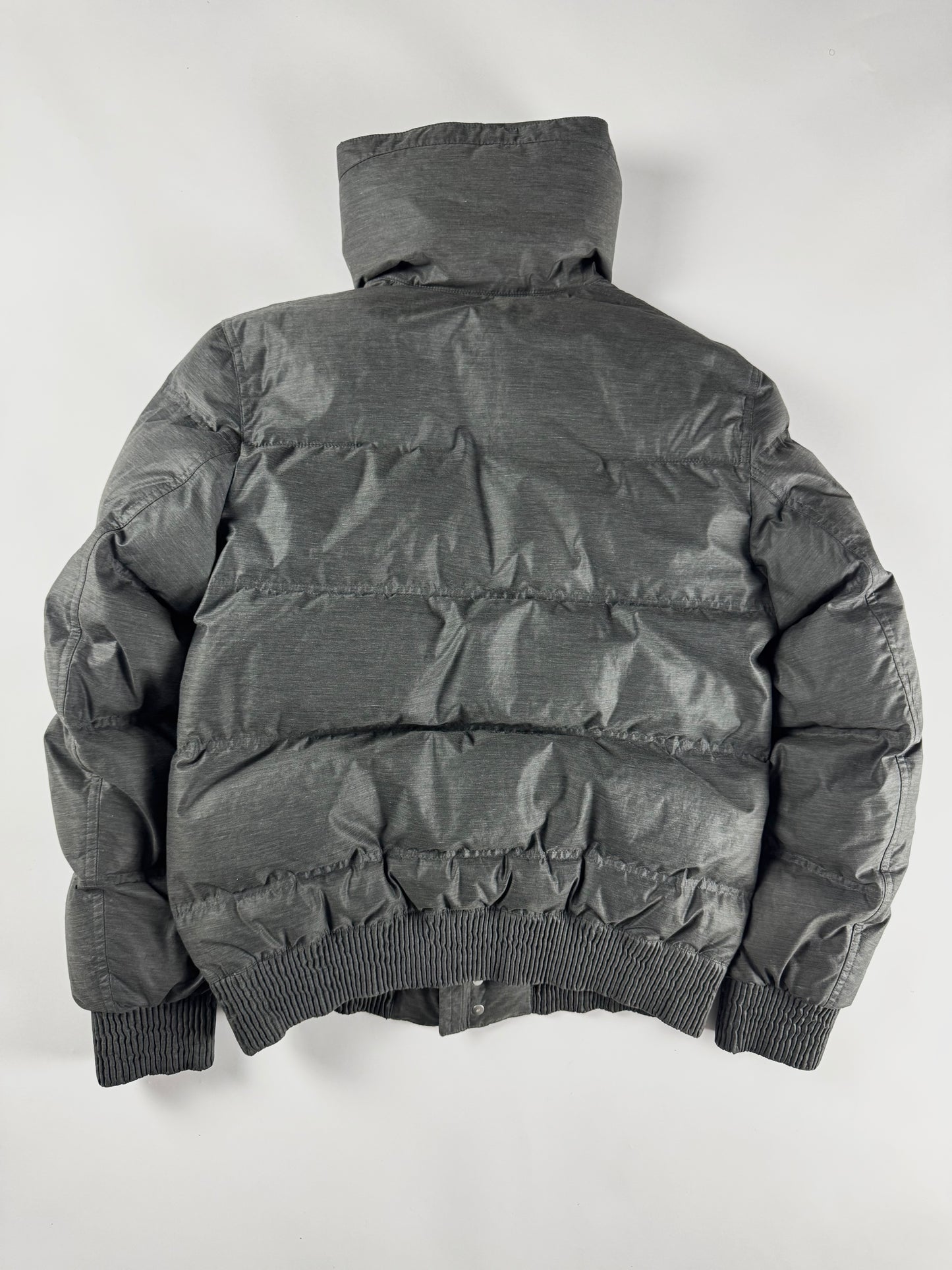 Dior Homme Grey Down Bomber  Funnel Neck Jacket FW 2010 - L